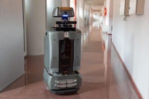 Mobile service robot in a office