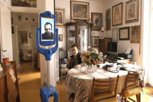 Mobile service robot in a house