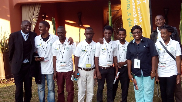 Delegates with Zambian Young Volunteers