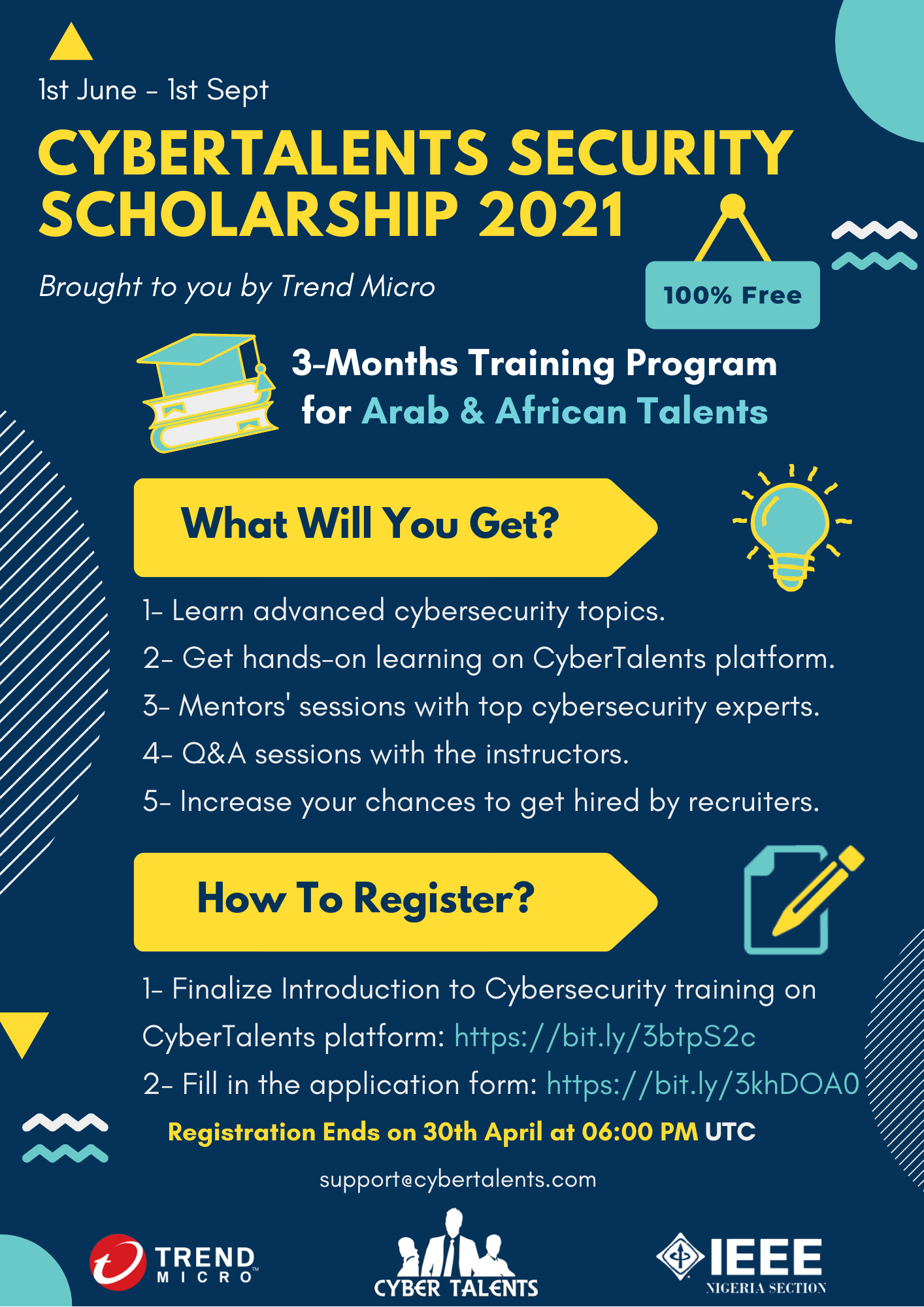 CyberTalent Security Scholarship 2021 - IEEE Nigeria Section